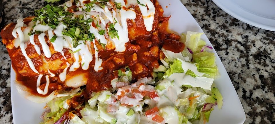 Burrito De Camaron Enchilado
