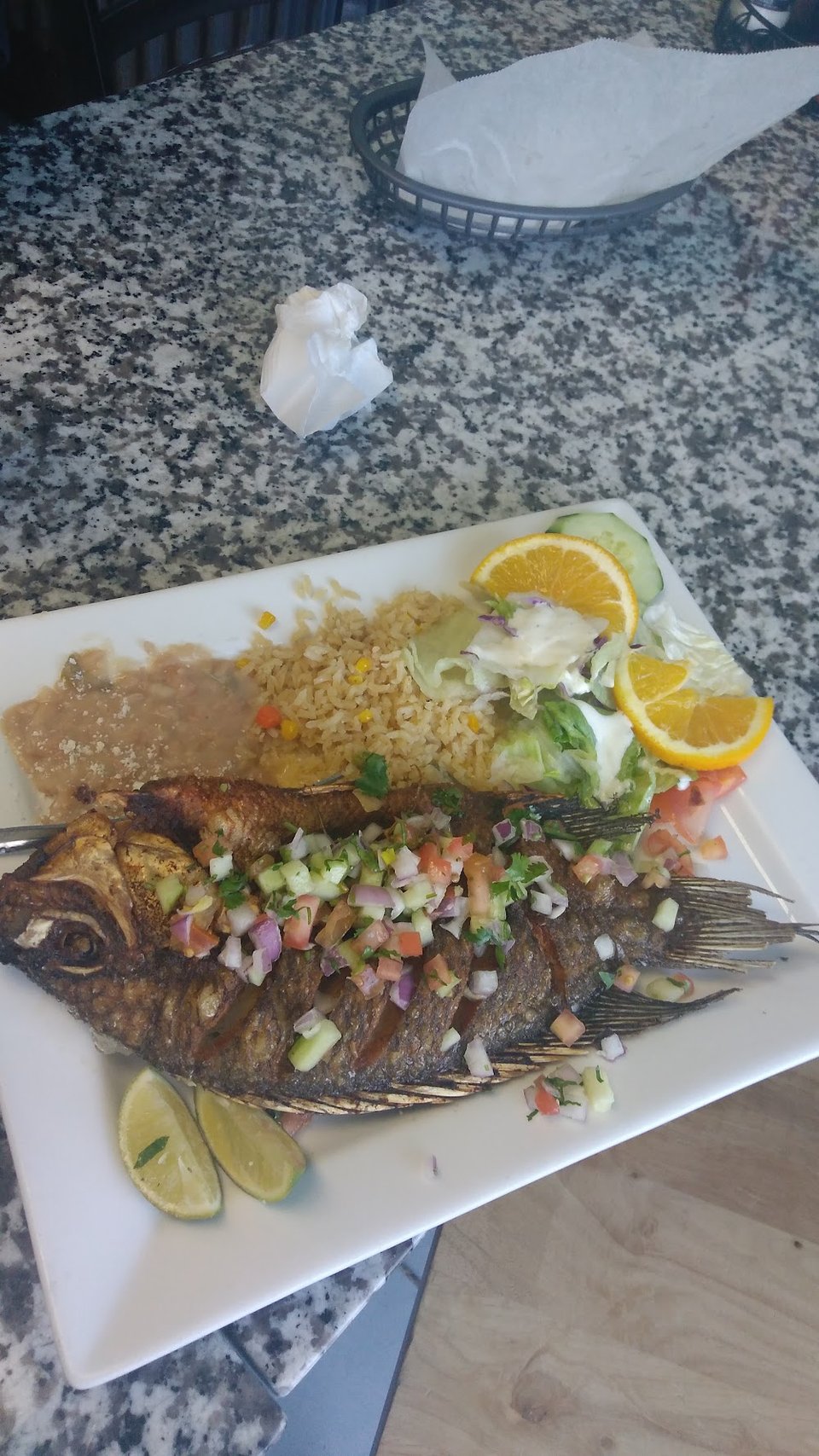 Mojarra Al Mojo de Ajo